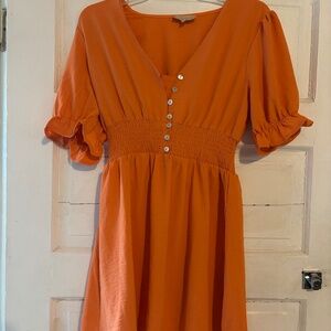 Vibrant Orange Dress